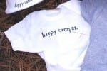 happy camper. Baby Tee by ONE on 1 Design