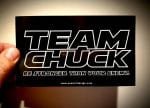*TEAM CHUCK bumper sticker by ONE on 1 Design